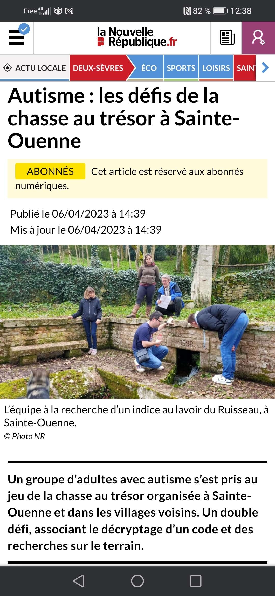 Photo d’article sur le gem TSA